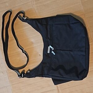 Baggallini black nylon hobo shoulder bag